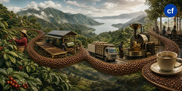Hạt cà phê sau khi rang chín được kiểm tra màu sắc tại xưởng chế biến sâu