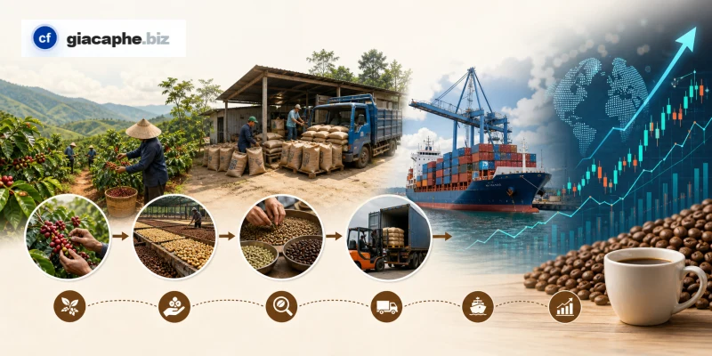 Chuỗi cung ứng và các yếu tố hình thành giá cà phê