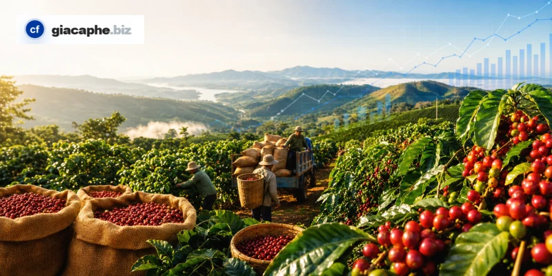 Giá cà phê Đắk Lắk và vai trò của vùng tham chiếu trong thị trường Robusta