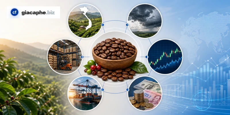 Các yếu tố ảnh hưởng đến giá cà phê Robusta