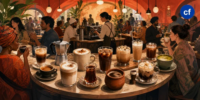 Nhân viên quét mã QR truy xuất nguồn gốc trên bao bì cà phê